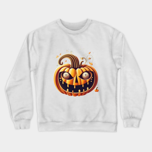 Vintage Halloween Pumpkin 2023. Halloween 2023 Crewneck Sweatshirt by BukovskyART